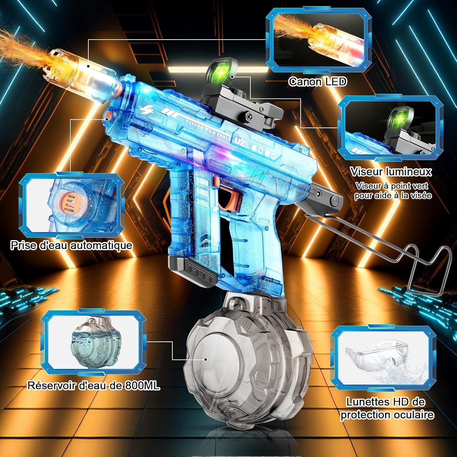 jardin pistolet à eau